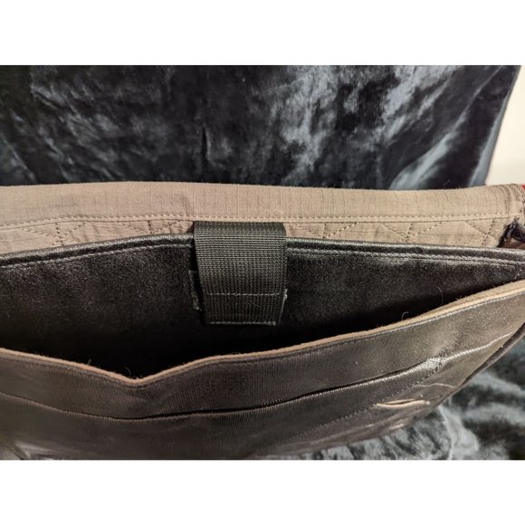 Leather Messenger Bag Brooklyn NY 14 Street Union Square Hand Printed Image - Picture 5 of 14